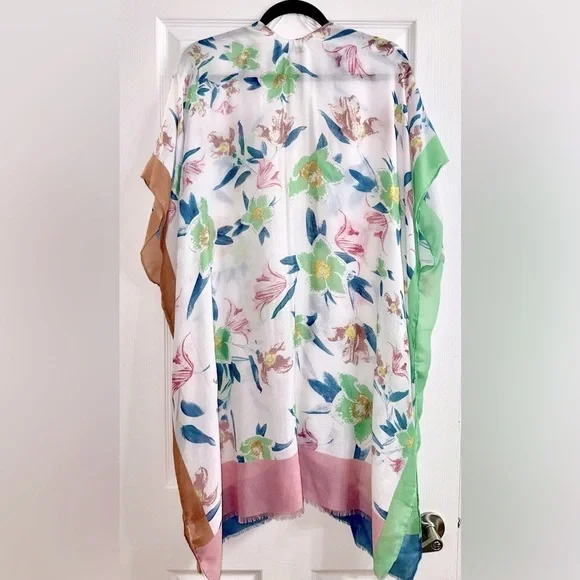 Floral Kimono Swimsuit Cover-Up NWT M - Picture 5 of 7